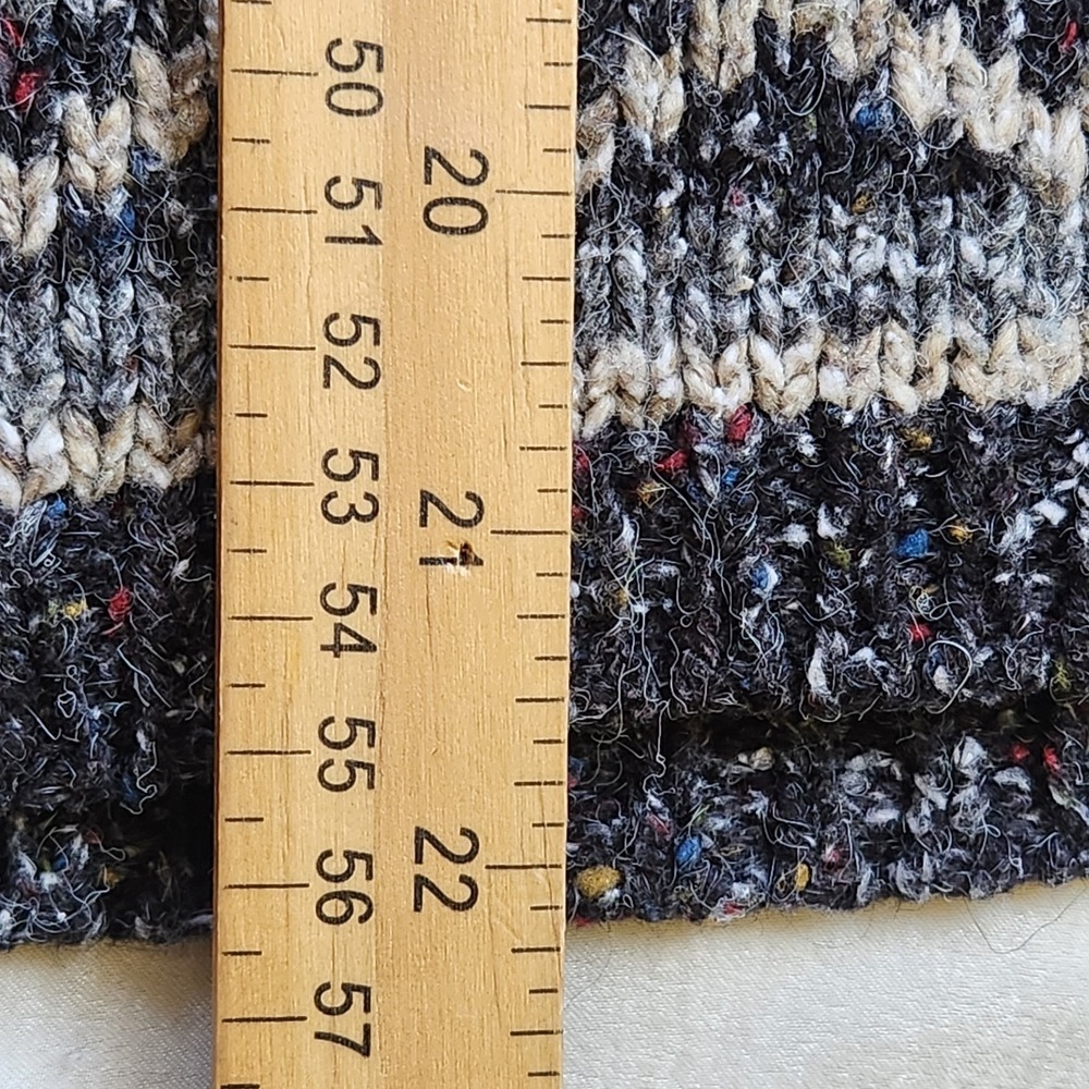St. John's Bay Blue and Cream Patterned Cardigan - Picture 7 of 7